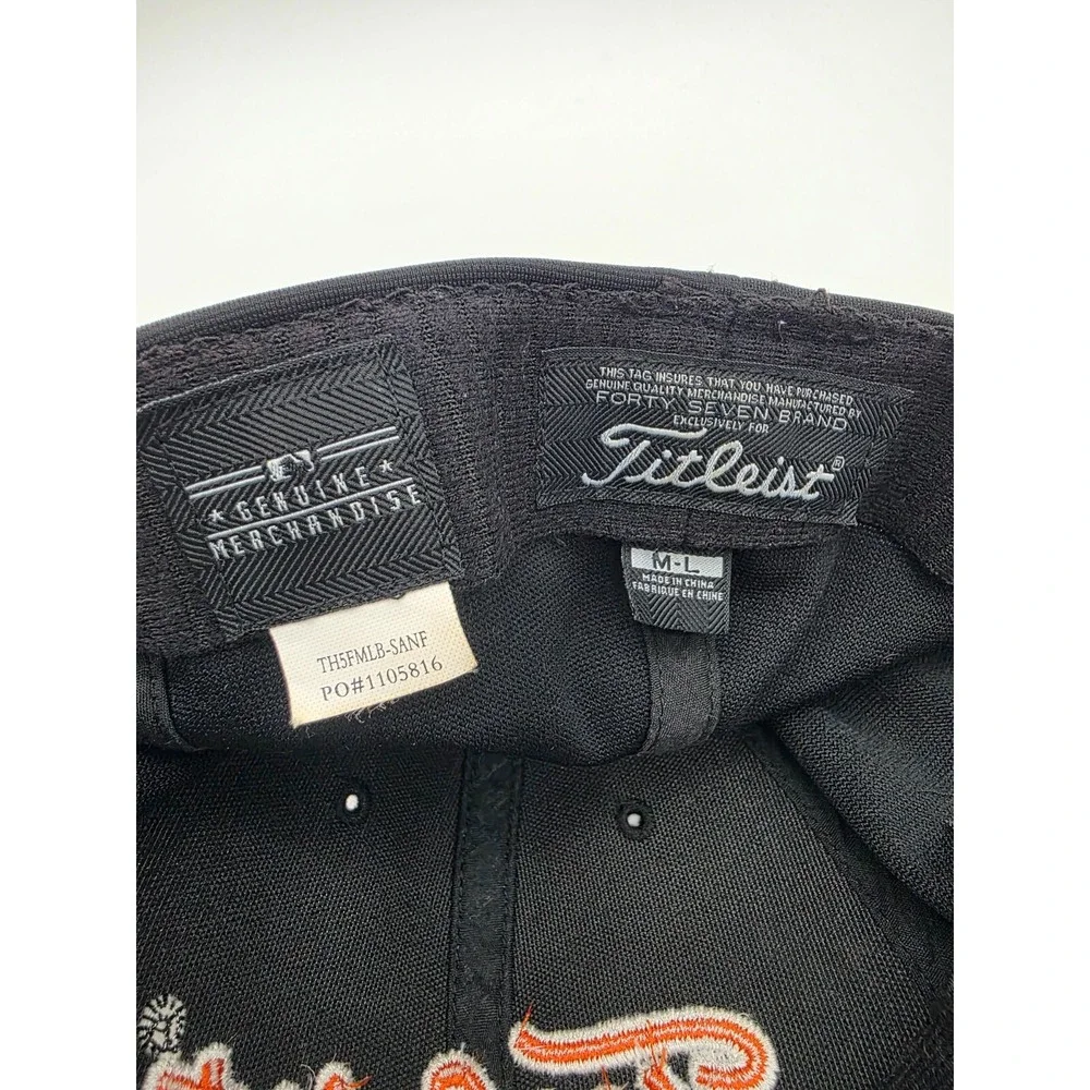 Titleist Golf MLB Mens San Francisco SF Giants '47 Brand Baseball‎ Cap Hat M/L